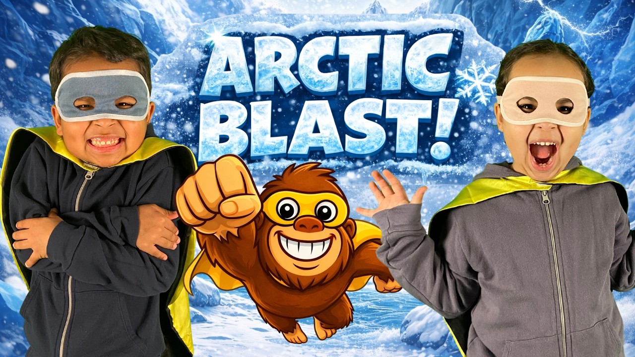 2 Minute Superhero Workout for Kids | Arctic Energy Burner❄️