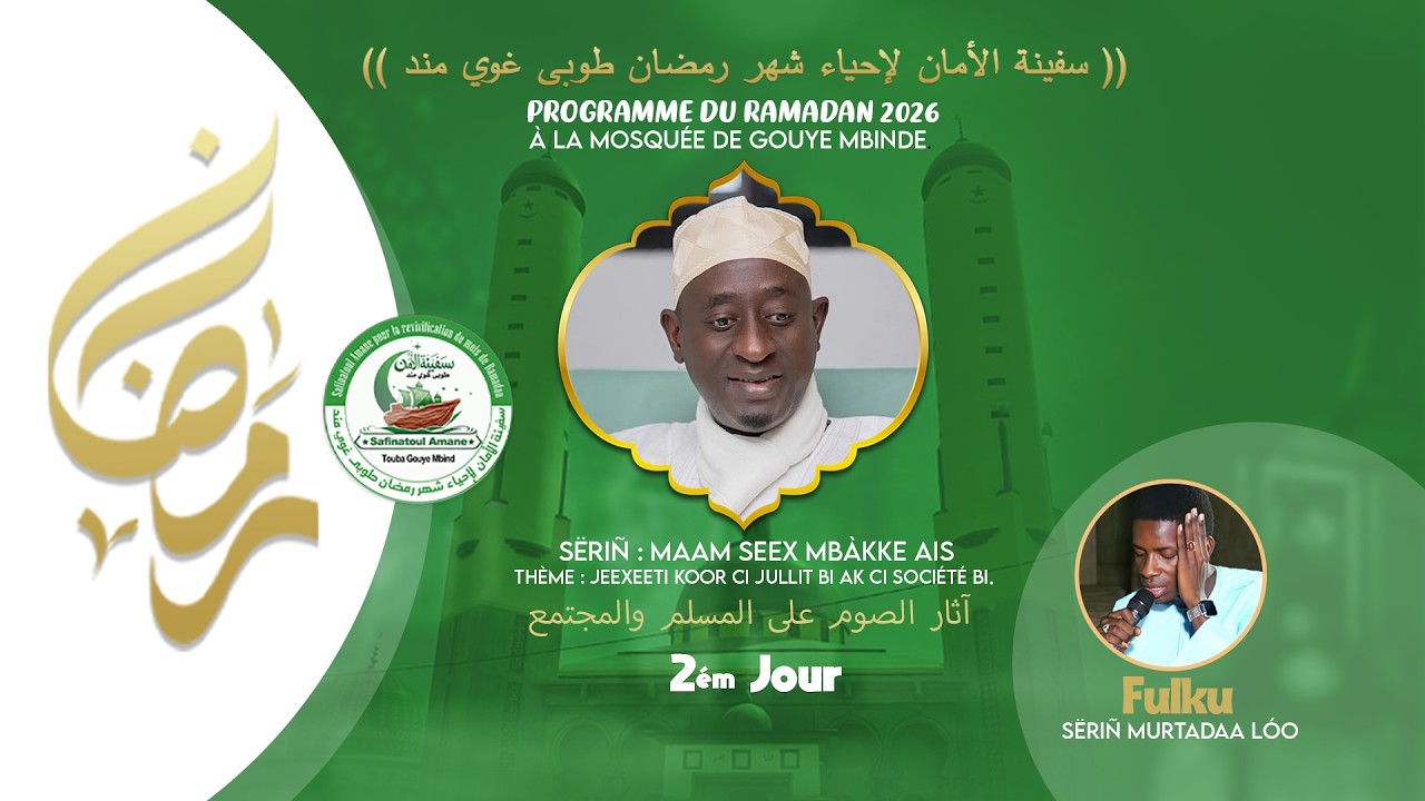 🔴Direct Touba Gouye Mbinde dundal Koor Safiinatul Amane...