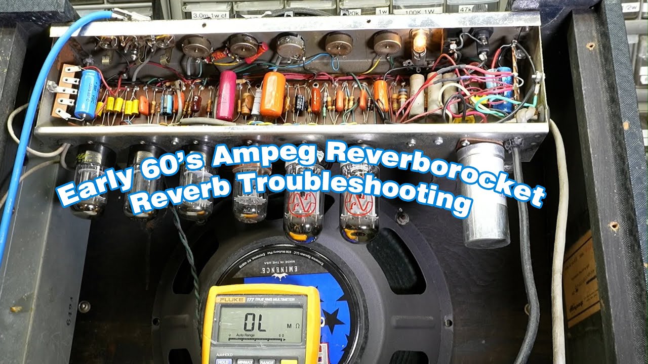 Bringing a Vintage Amp Back to Life - Watch This! Ampeg Reverborocket Reverb Repair Troubleshooting