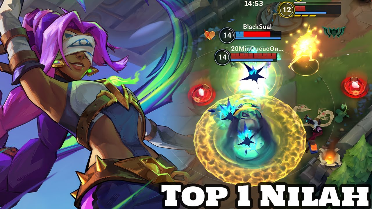 Wild Rift Nilah - Top 1 Nilah Gameplay Rank Challenger