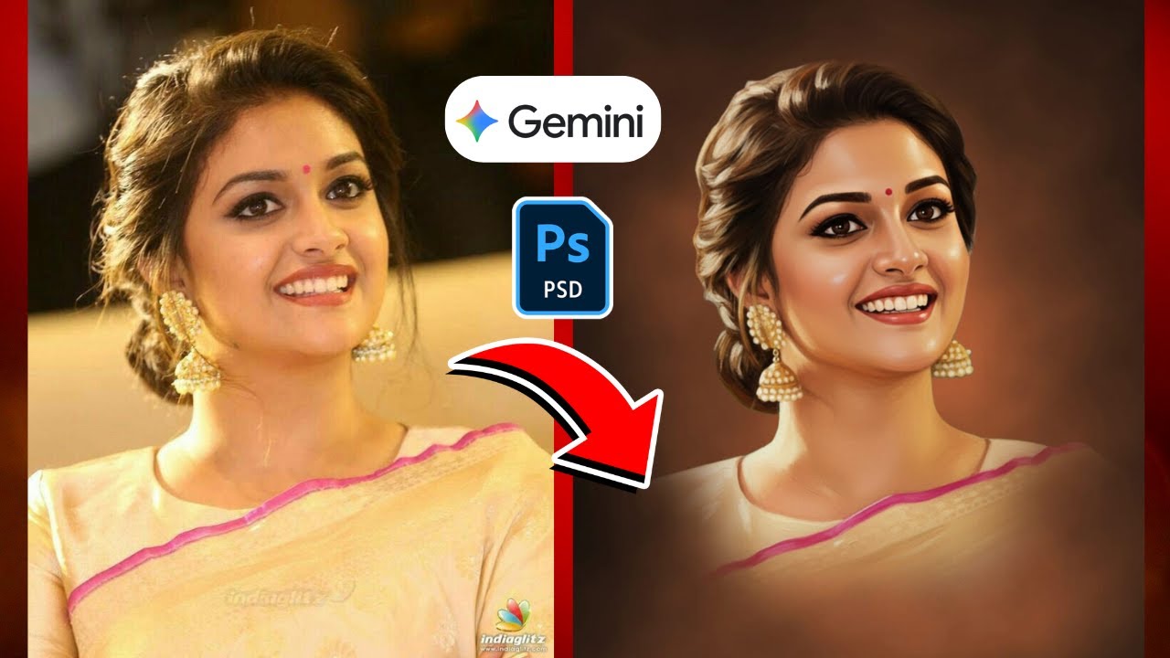 Gemini AI Banana Tool 🎨 | Digital Oil Painting in 20 Seconds! Full Tutorial Telugu 