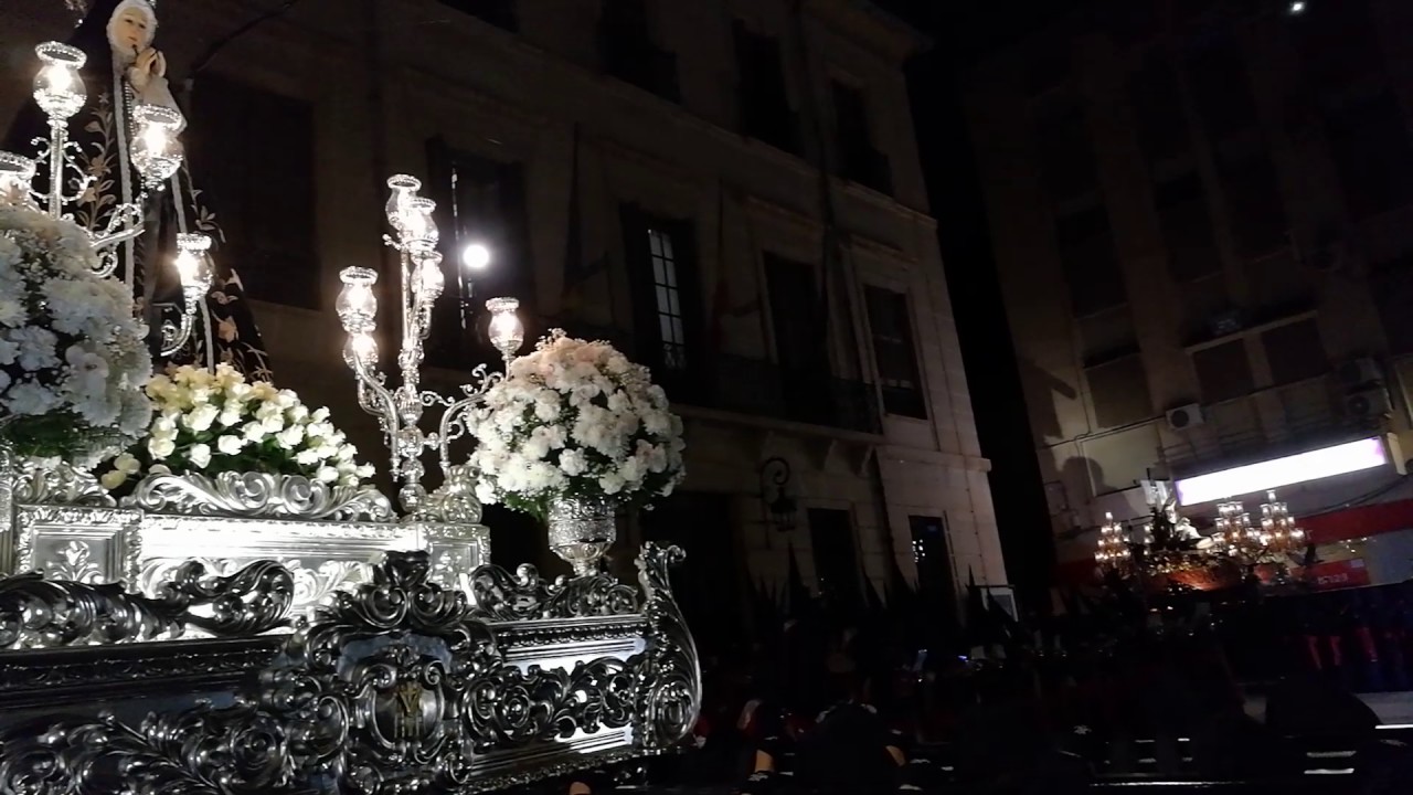 Encuentro de la Dolorosa y La Soledad.Miércoles Santo Monóvar 2017