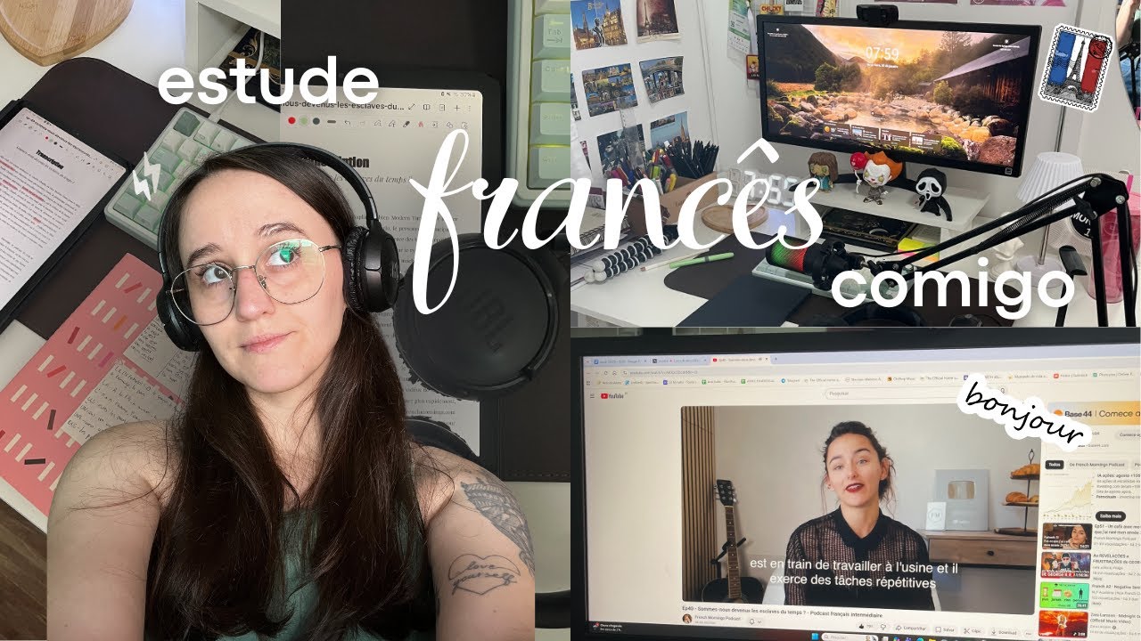 voltando a estudar francês 🇫🇷 study vlog
