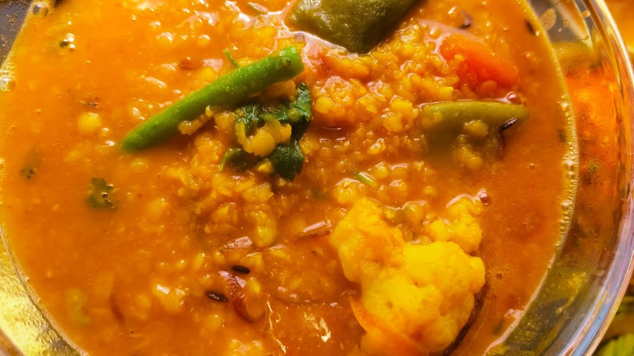 শীতকালের স্পেশাল সিম ফুলকপির ডাল | winter special veg dal recipe| #recipe #vegetarian #food #winter 