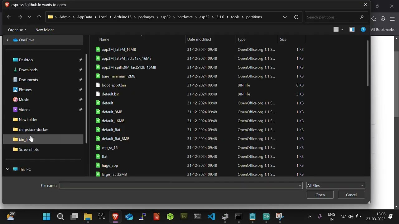 ESP32c3 Firmware Upload Using esptool-js