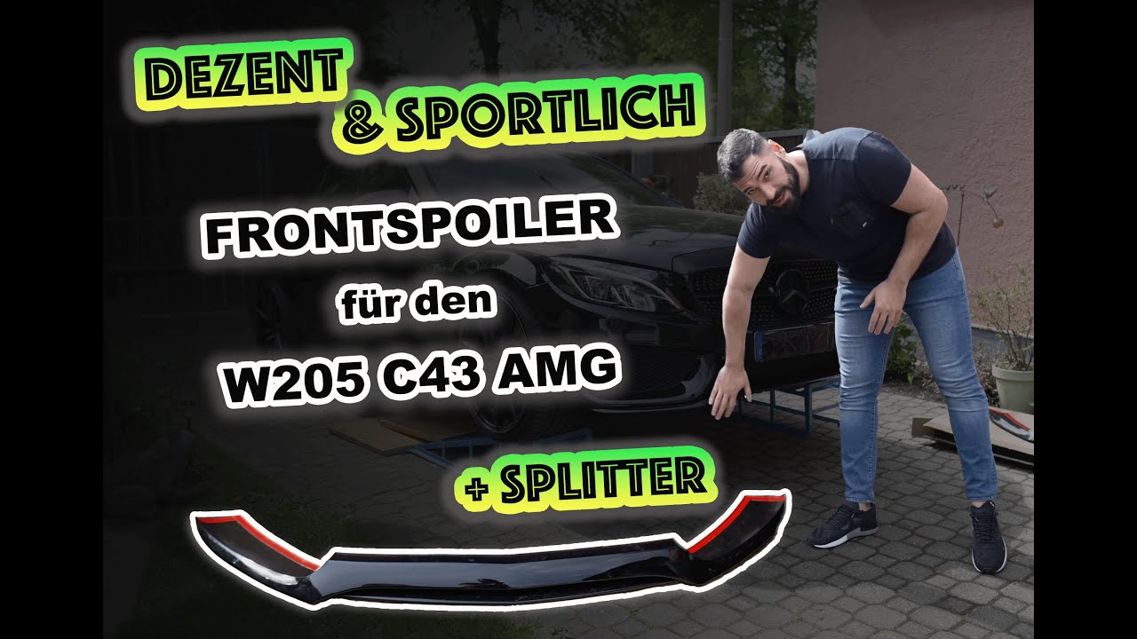 DEZENT und SPORTLICH: FRONTSPOILER für den W205 C43 AMG + SPLITTER