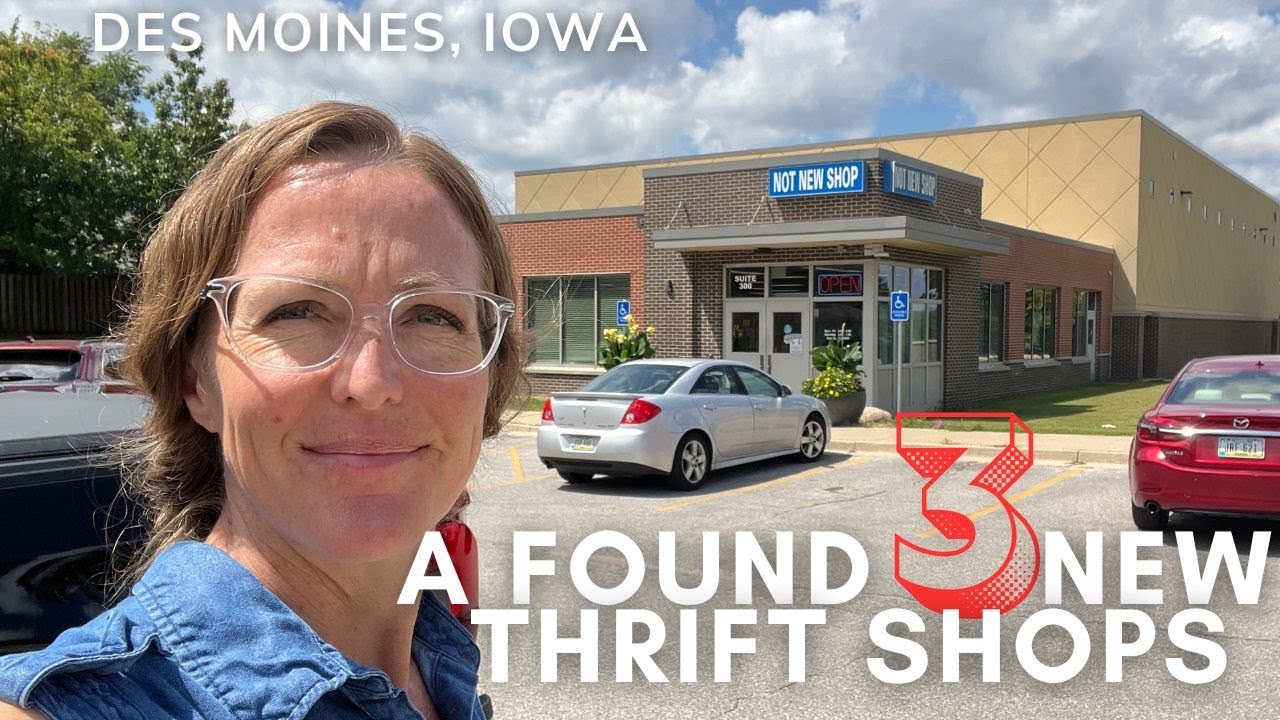 Shopping 3 NEW thrift shops in Des Moines for Vintage to Resell