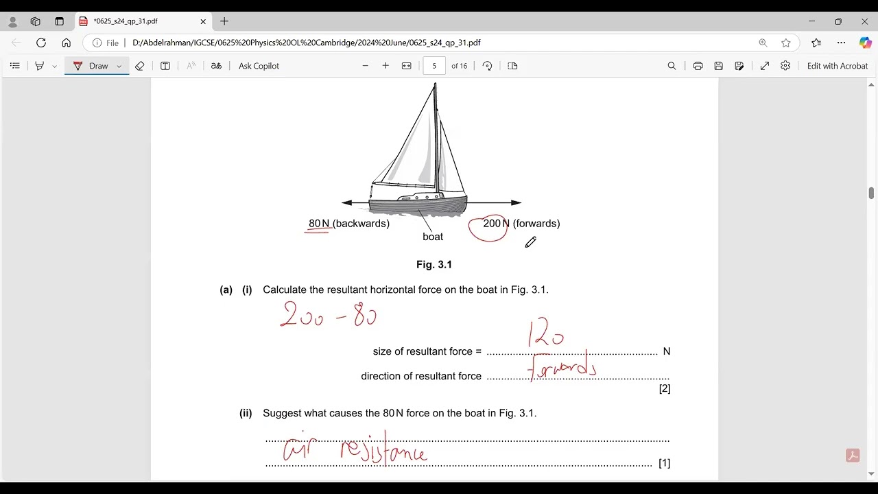 IGCSE Physics 0625/31/M/J/24