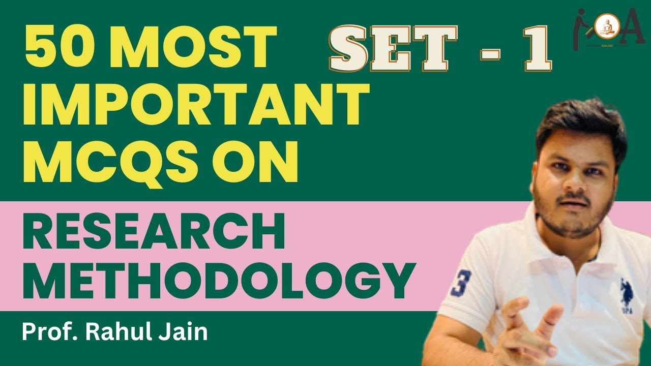 50 Most Imp MCQs For Quick Revision of Research Methodology In Just 30 Min | Learn Fast, Score High