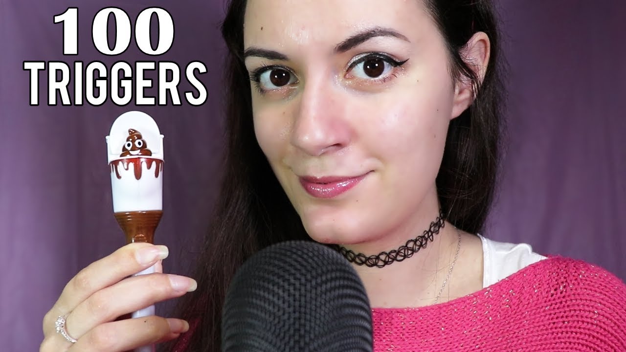 ASMR 100 TRIGGERS IN 4 MINUTES 🌙
