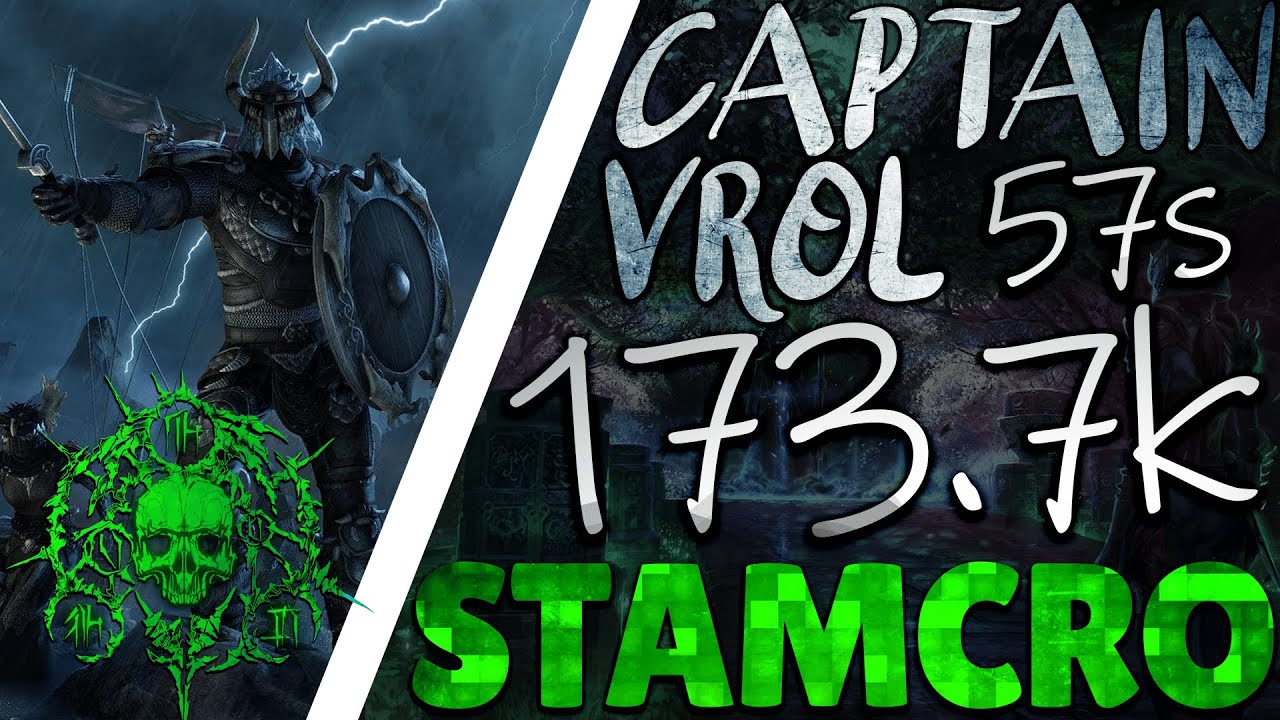 🗿 Captain Vrol 173.7k ST🔥57s Burn - Stamina Necromancer | ESO High Isle