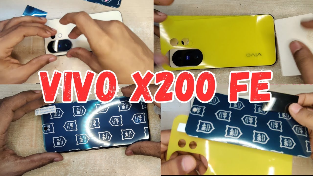 vivo x200 fe front back and camera lens protector