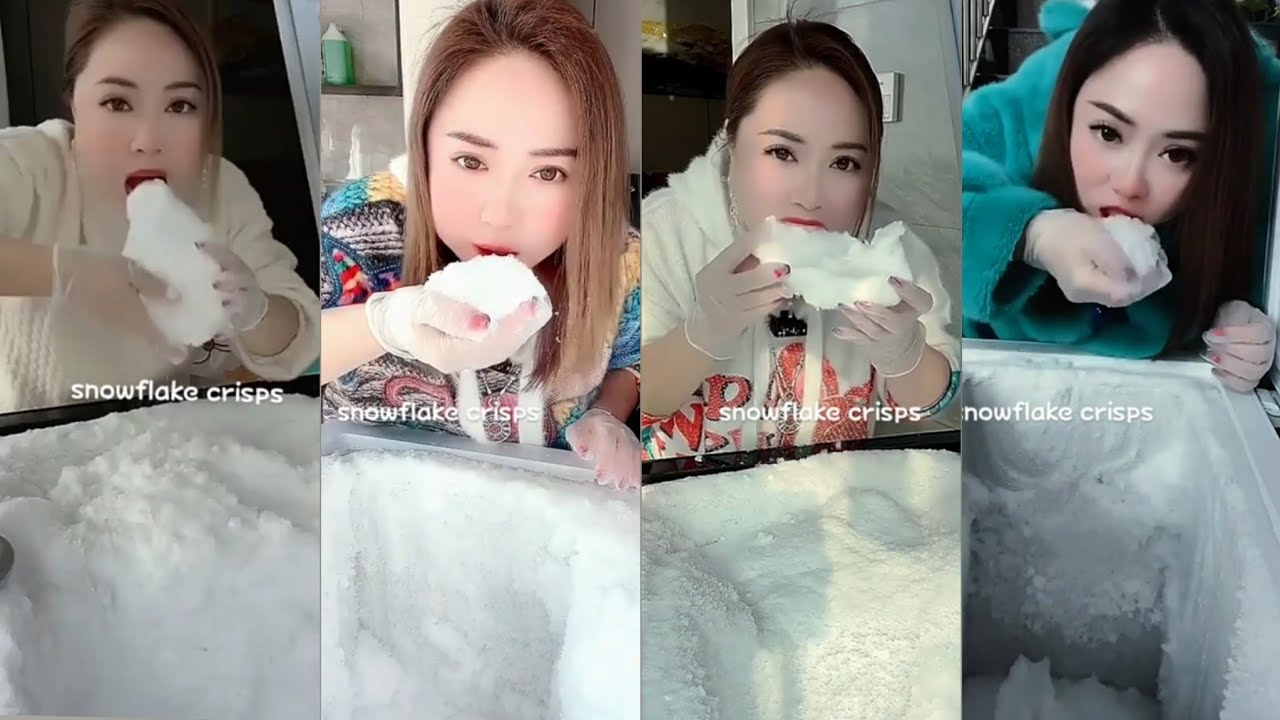ASMR her squeaky ice eating only bites part 2