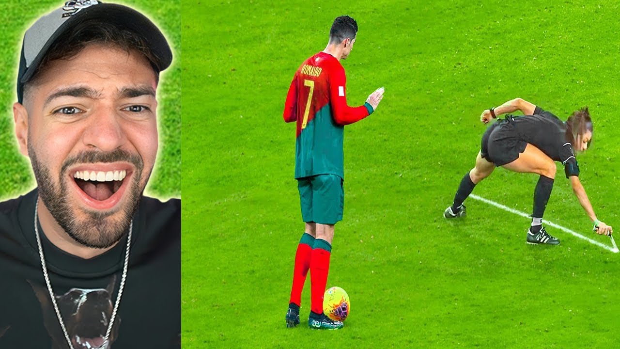 REAKTION auf LUSTIGE FUßBALL MOMENTE😂