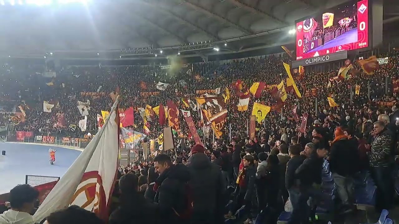 Roma - Fiorentina 1 - 1 Mai sola Mai e premiazione Dybala