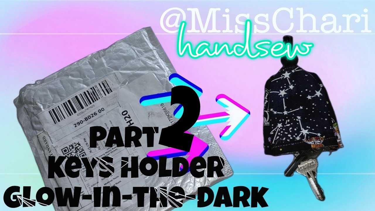 2 of 2: Sew KEYS COVER From Repurposed  Bubble Wrap Pouches / #misschari   Sewing Tutorial