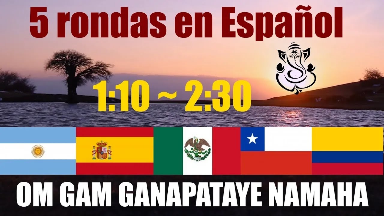 Wim Hof en Español 5 rondas Respiración Guiada ❯ Om Gam Ganapataye Namaha