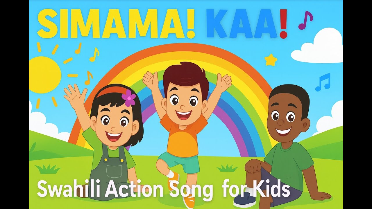 Simama Kaa | Swahili Action Song for Kids