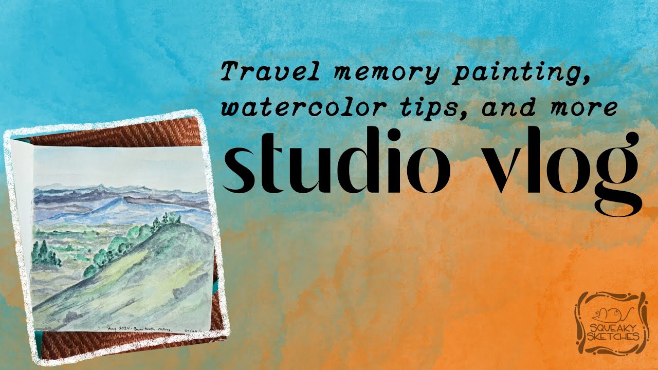 Studio Vlog 🎨 Travel Art & Watercolor Tips