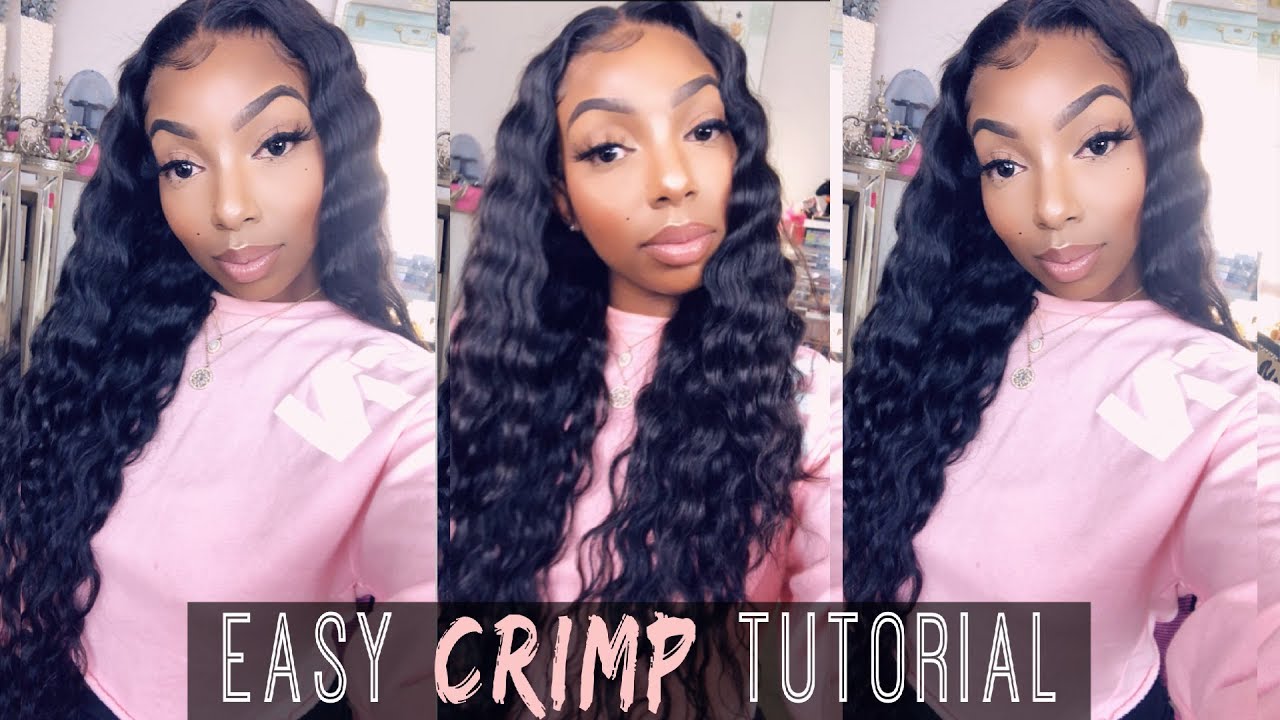 HOW TO CRIMP YOUR HAIR + PRONTO INSTALL| TINASHE HAIR| KennySweets