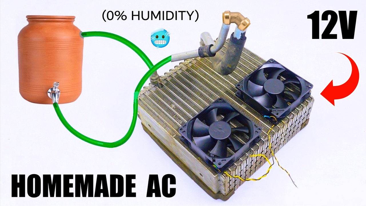 Make your own AIR CONDITIONER at home Fast and Easy! - 12V, 25W Power