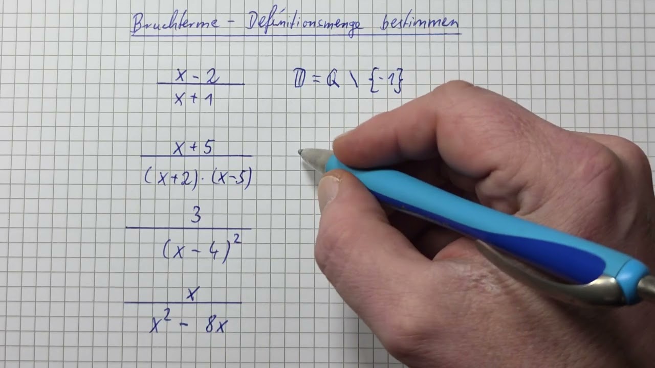 Bruchgleichungen DEFINITIONSMENGE bestimmen