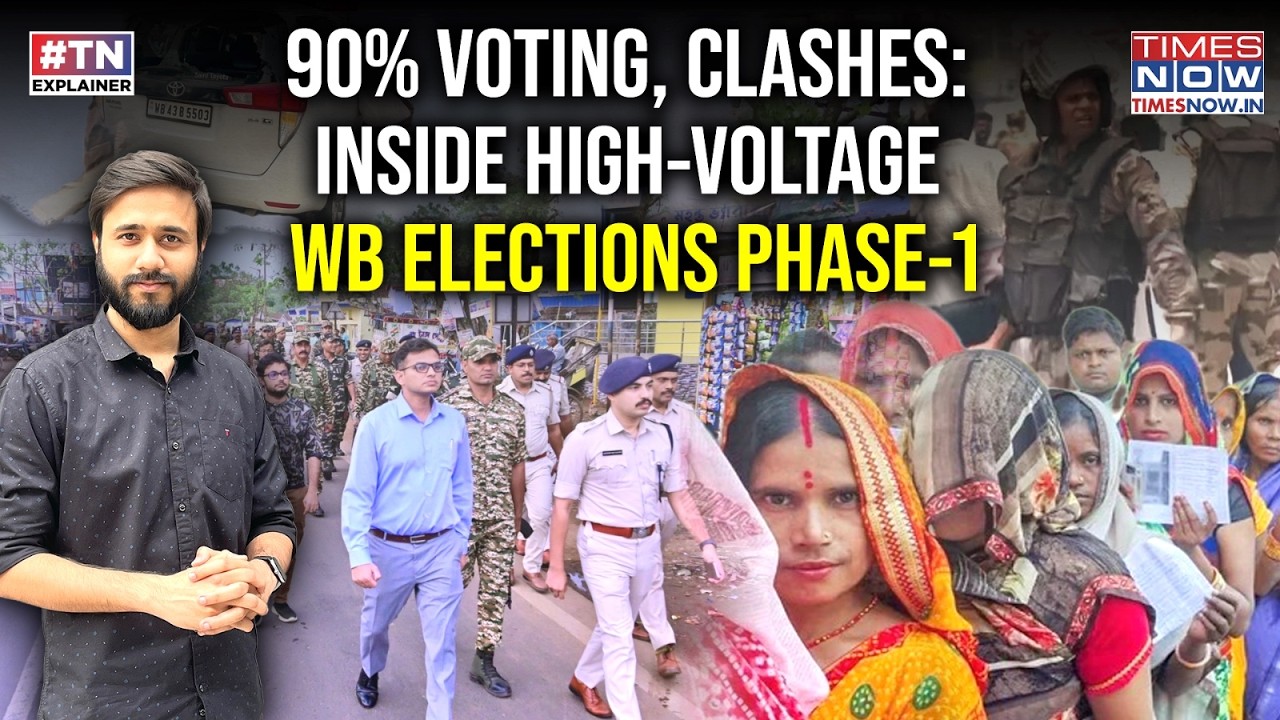 West Bengal High-Voltage Phase 1: Biggest Moments, Clashes, Record 90% Voting |  TMC Vs BJP Battle