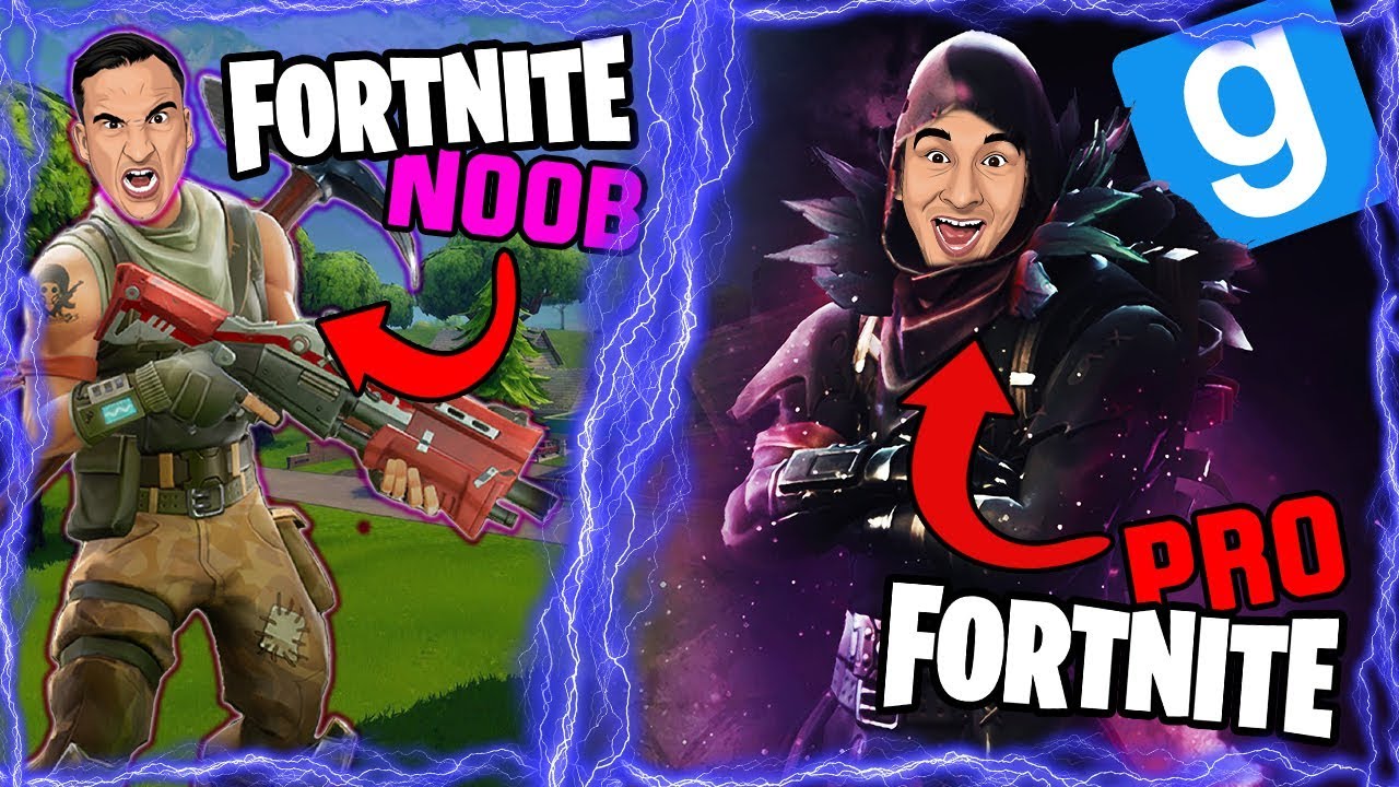 OD FORTNAJT NOOB DO FORTNAJT PRO! || GARRY'S MOD (z: Mandzio, Alien, Bladii, Plaga, Diabeuu)
