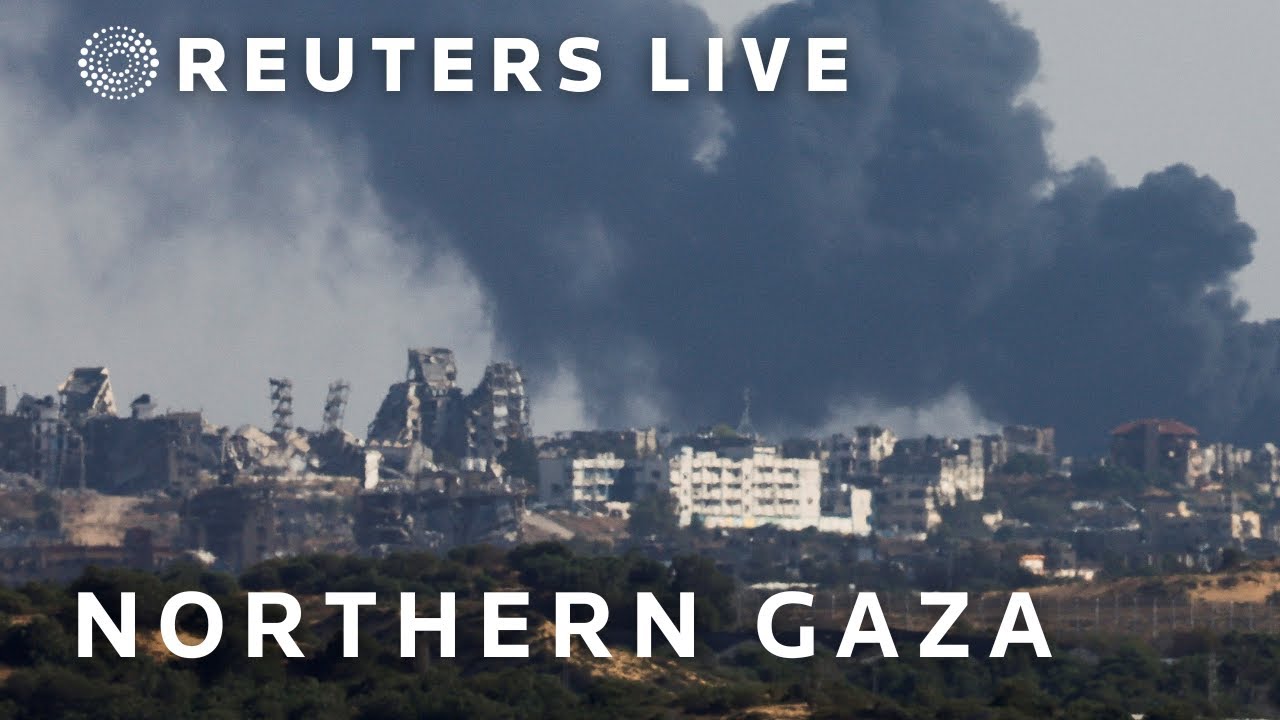 LIVE: View of northern Gaza as seen from southern Israel