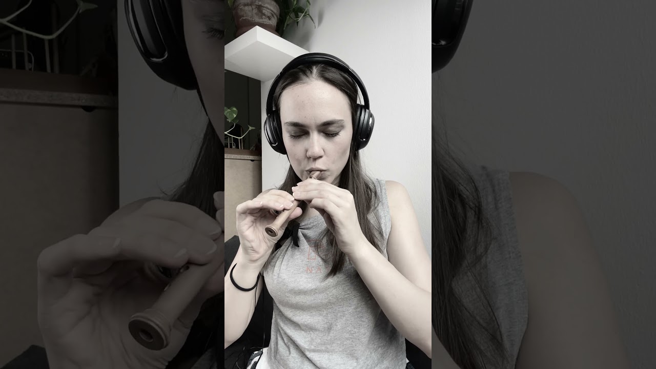 Medieval melody on a garklein recorder #recorder  #verabieber #flutemusic