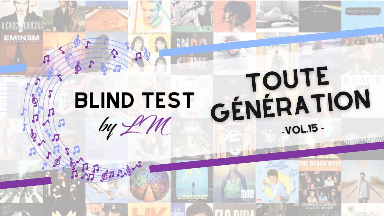Blind test toutes générations vol15 (60 extraits)
