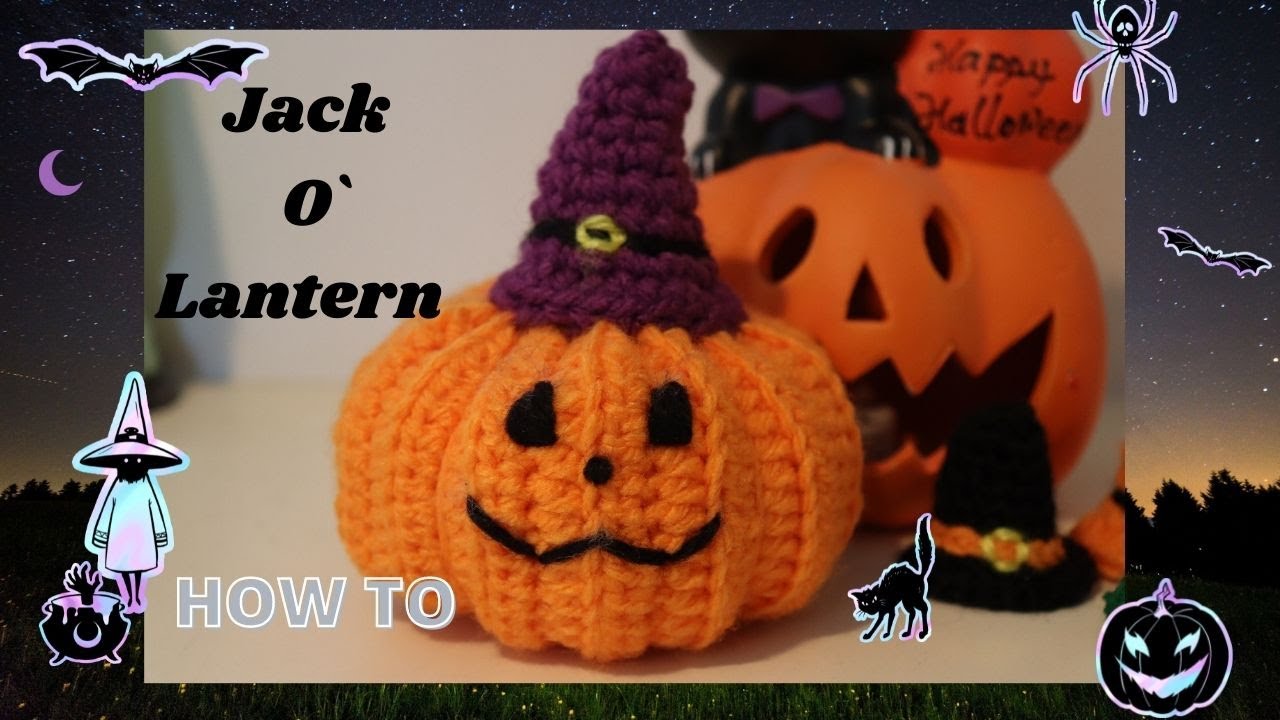 How to crochet JACK-O`-LANTERN || amigurumi PUMPKIN