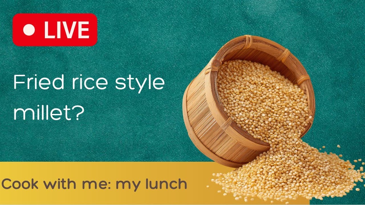 vegetable fried millet for lunch