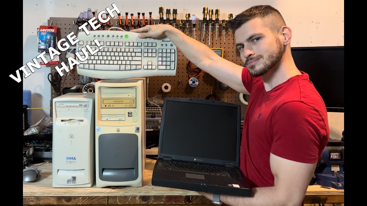 Vintage computer haul from this weekend's hunt! Let's see if we can get them working!