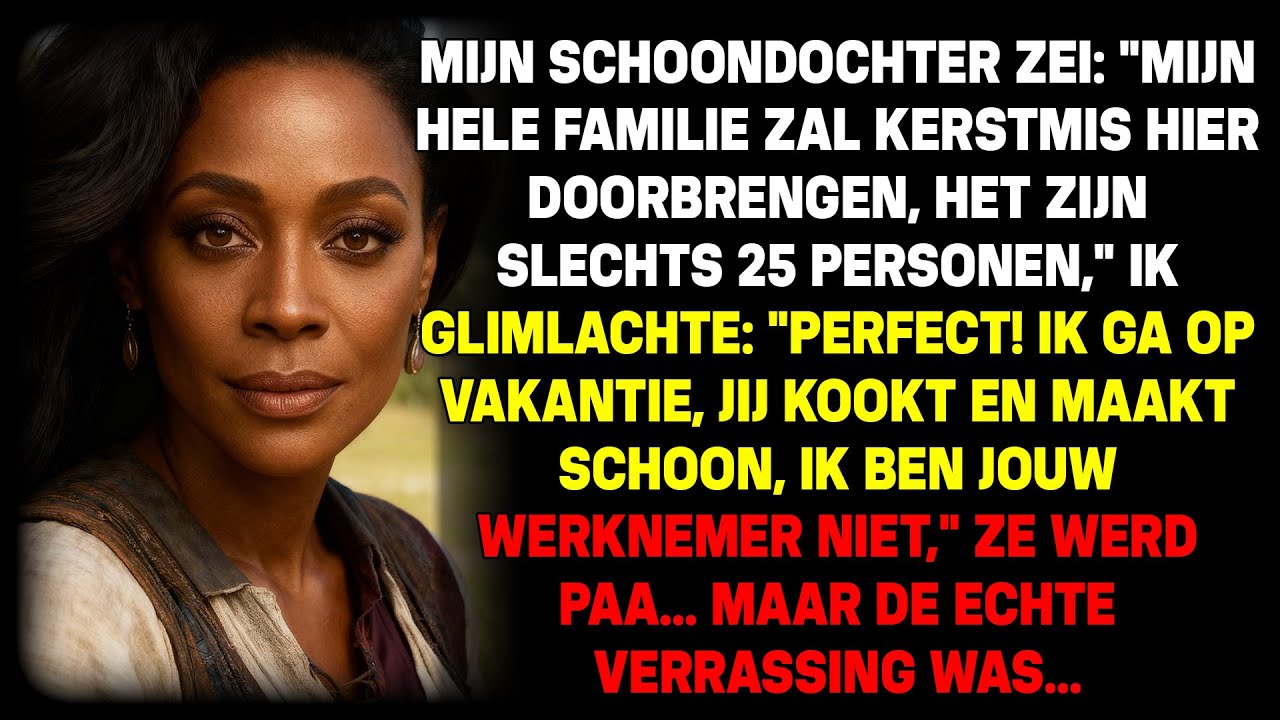 Schoonfamilie en 25 familieleden voor Kerst? Perfect! Ik ga op vakantie!