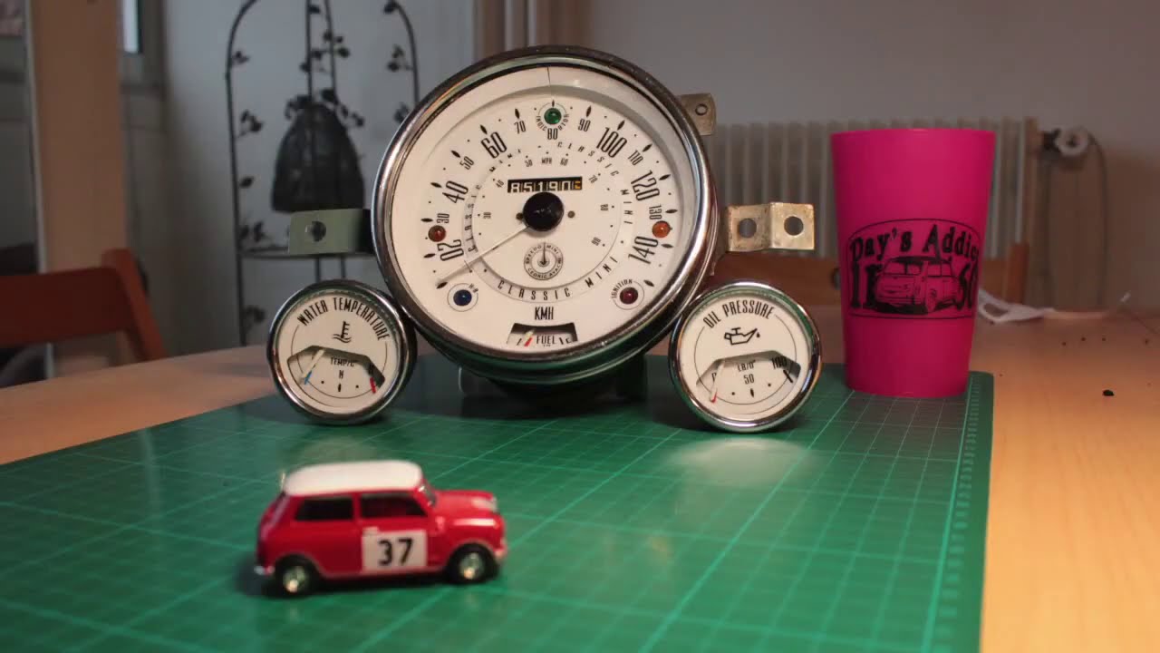 Classic Mini 1959-85 Mk2 Mk3 : Stickers Tuto installation Speedomini HD