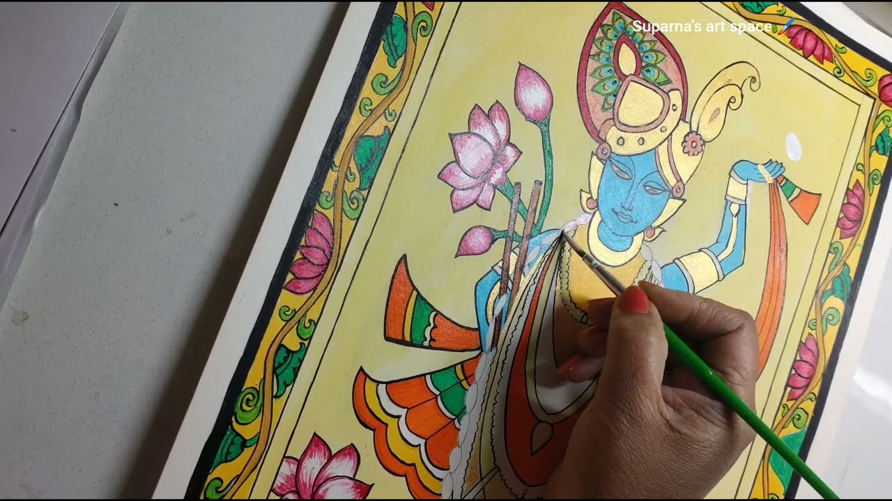 Shree Krishna pichwai painting | Shreenathji painting 