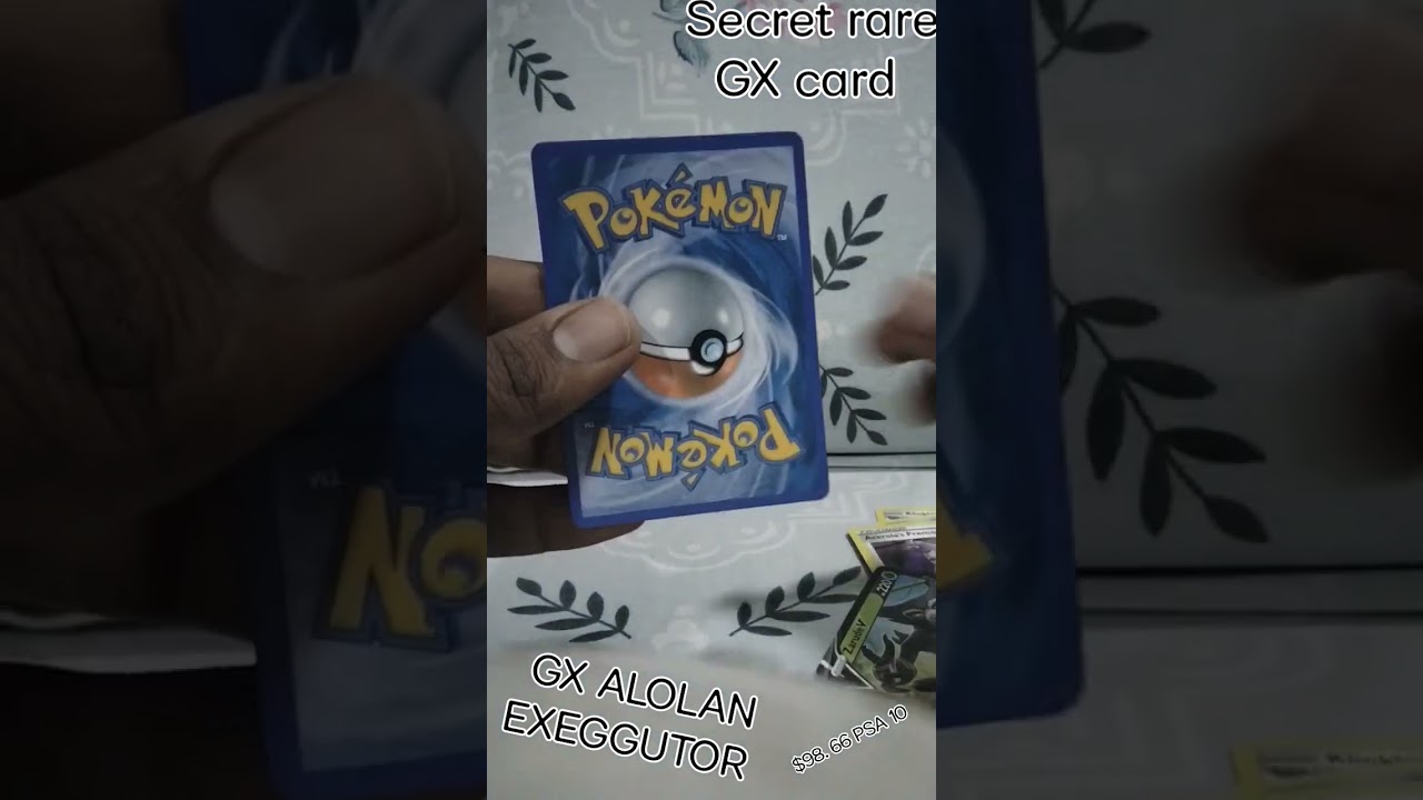 SECRET RARE GX ALOLAN  EXEGGUTOR CARD...🔴⚪@pokemon @pokemonkidstv @PokemonAsiaHindiOfficial ..