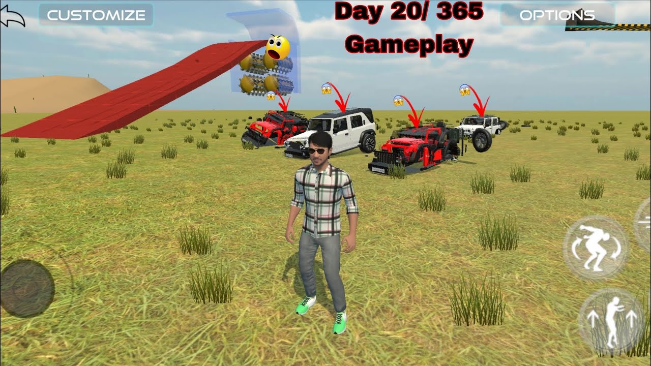 Mahindra Thar Experiment 😱 | Indian Vehicles Simulator 3D Day 20/365