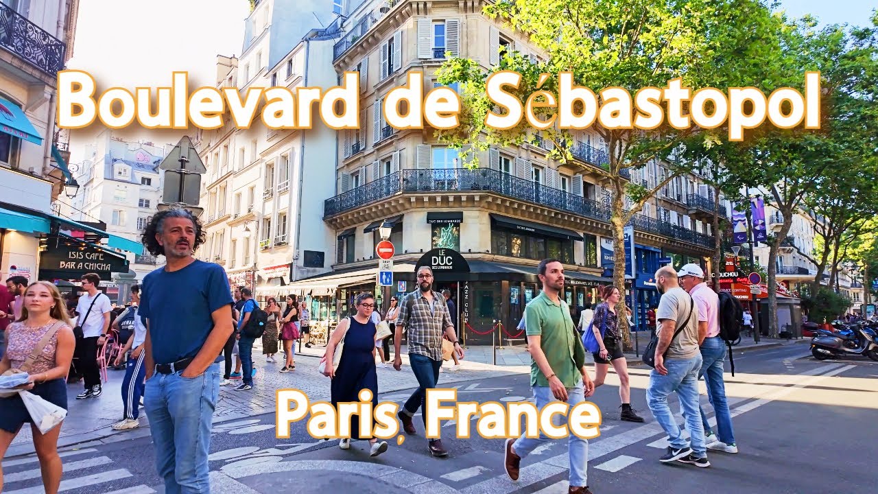 【4K】𝐖𝐀𝐋𝐊 🇫🇷 Boulevard de Sébastopol in Paris
