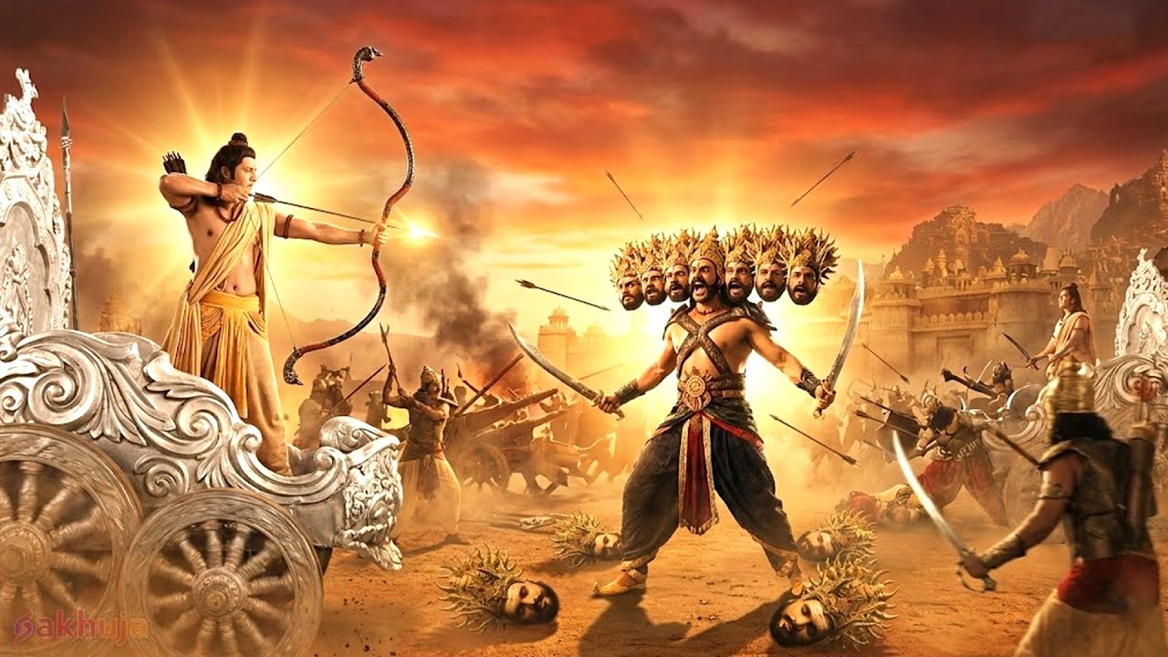 भगवान राम ने रावण के सभी दस सिर काट दिए।  || संकटमोचन महाबली हनुमान ||