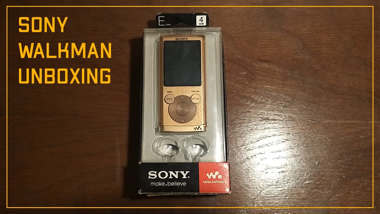 Sony Walkman E-Series Gold Edition Unboxing