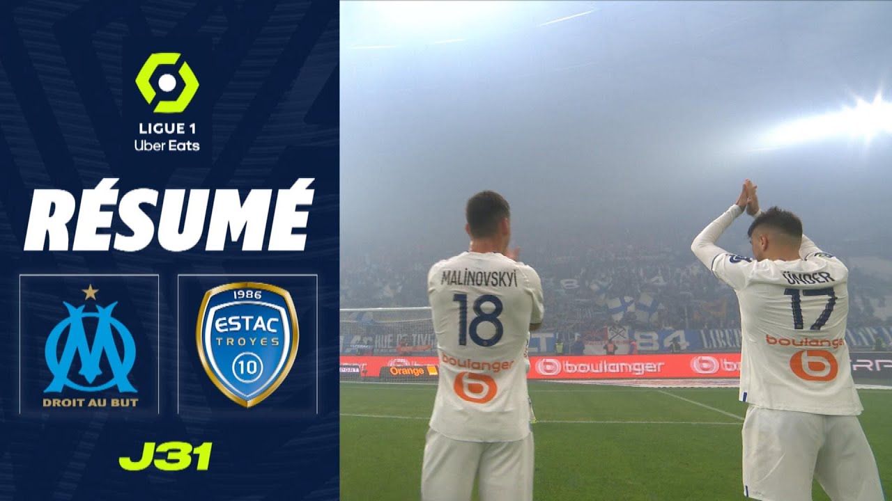 OLYMPIQUE DE MARSEILLE - ESTAC TROYES (3 - 1) - R&eacute;sum&eacute; - (OM - ESTAC) / 2022-2023