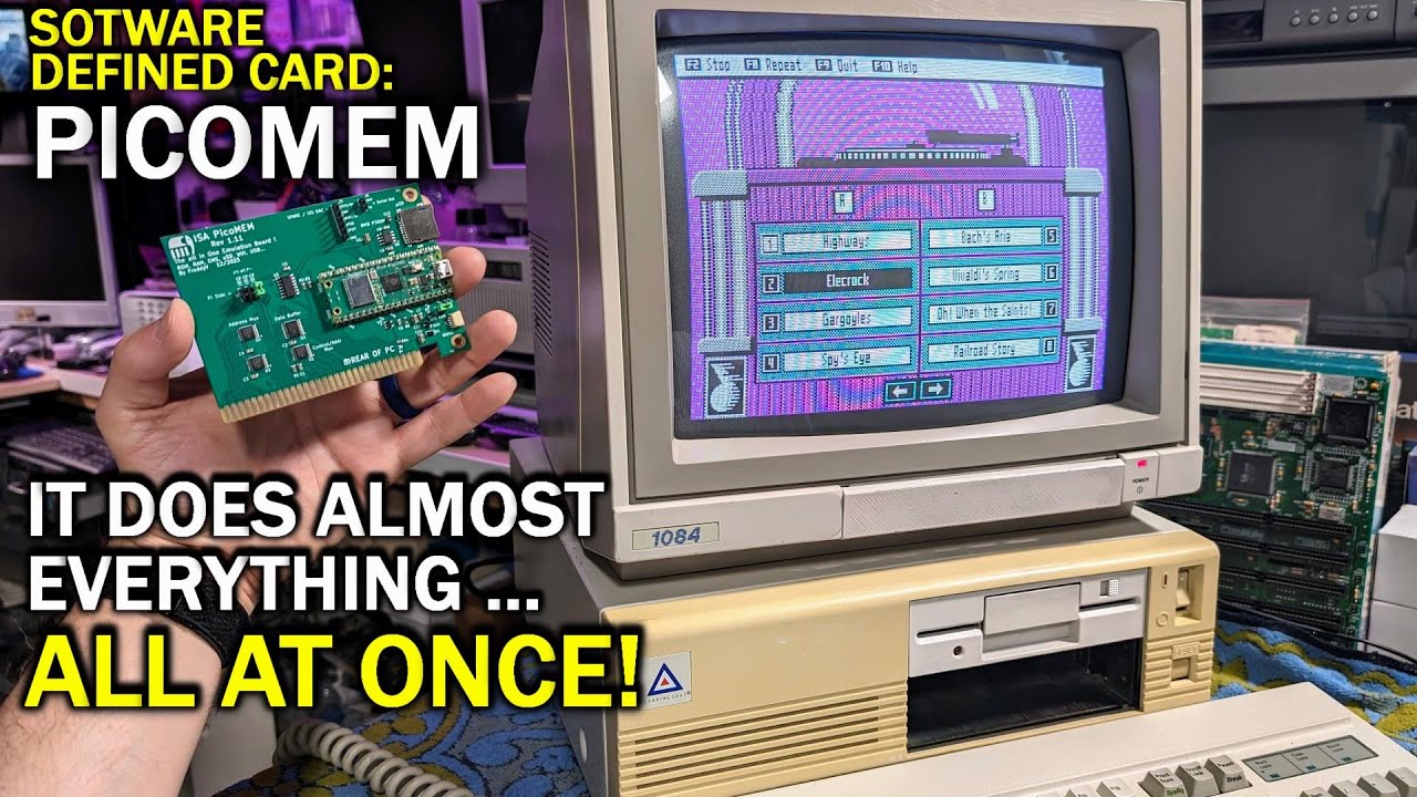 The PicoMEM is an amazing software defined ISA card