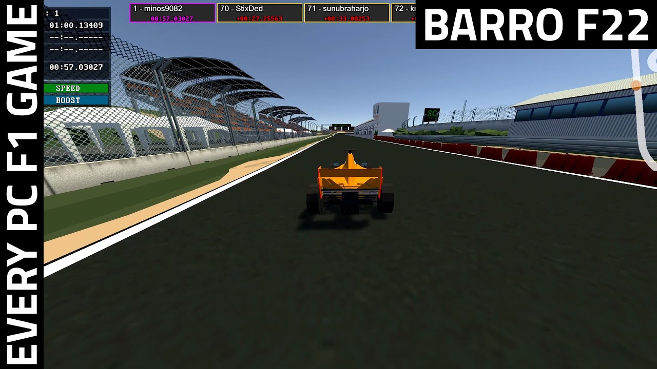 Barro F22 (2022) - Every PC F1 Game