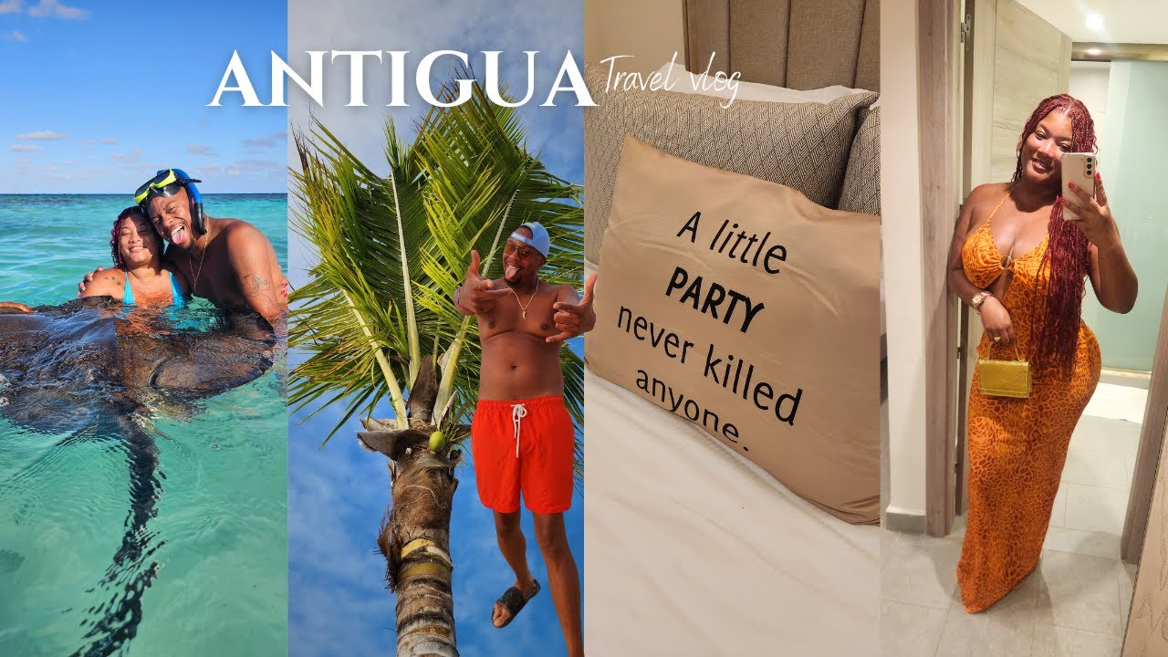 ANTIGUA Travel Vlog: Royalton Chic Antigua, Stingray City Luxury boat & MORE!!