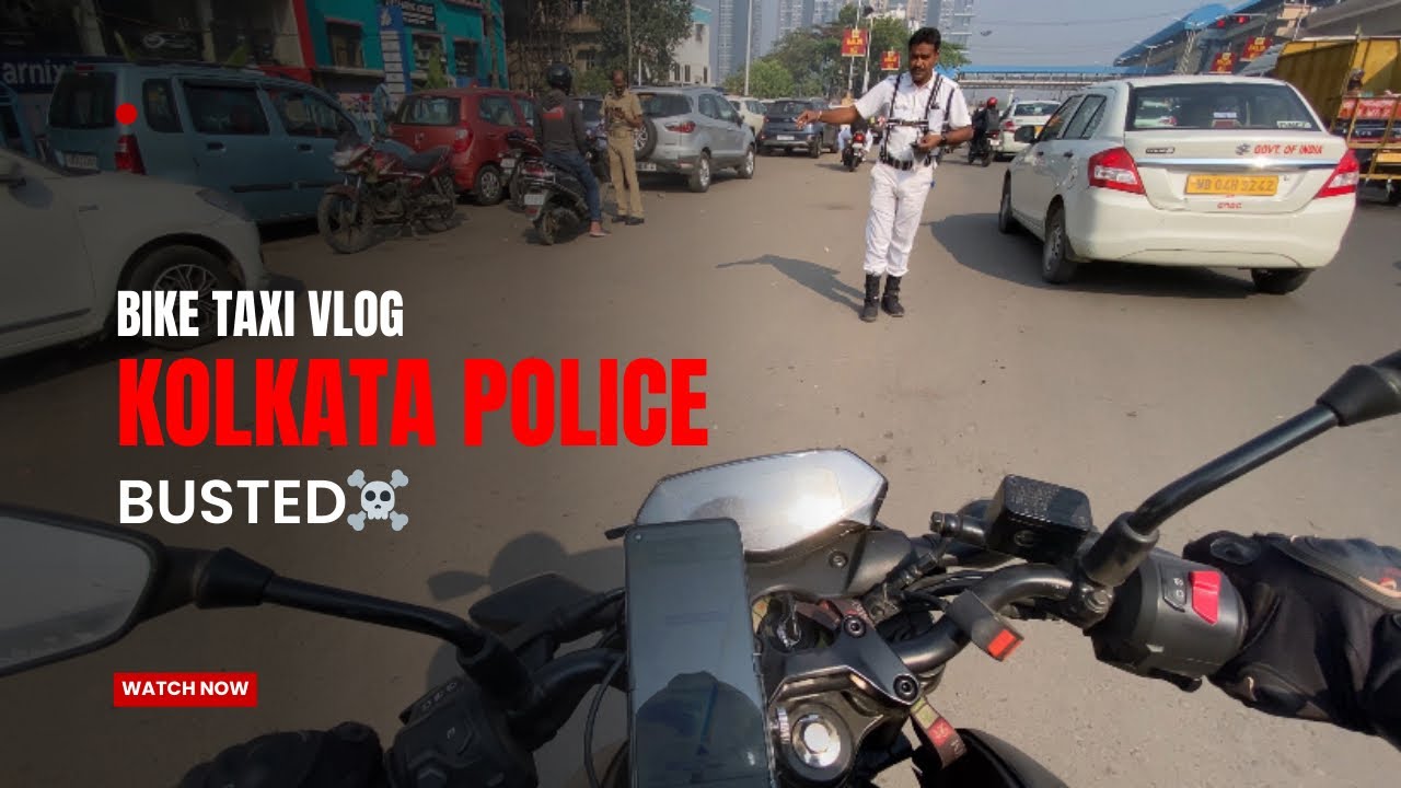 Kolkata Police Caught Me || Bike Taxi Vlog || Ola Uber Rapido || Rapido Vlog || Bajaj Pulser N150