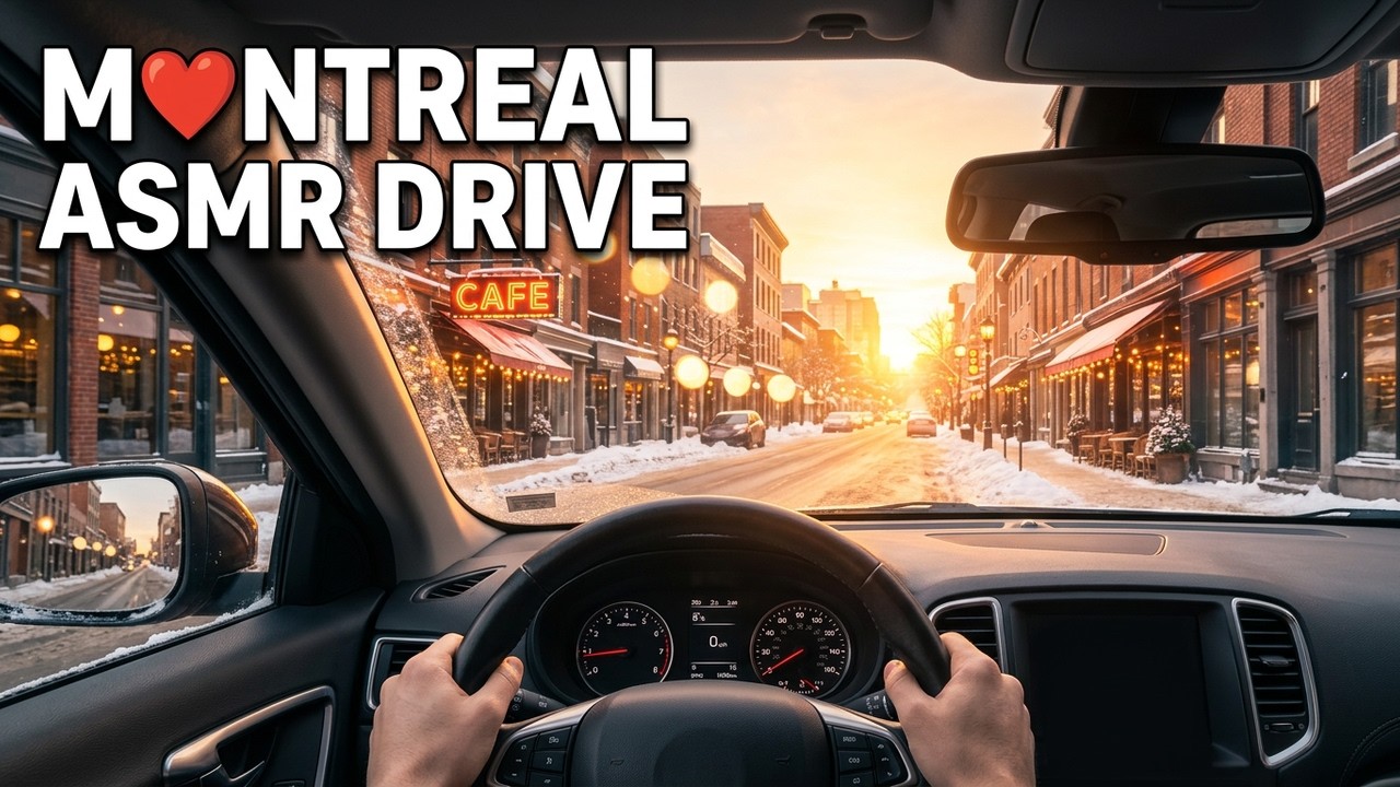 Snowy Montreal Drive ❄️| Cherry Pickup | 3.5 Hours of City Navigation | 冬のドライブ (UHD) | Real Footage