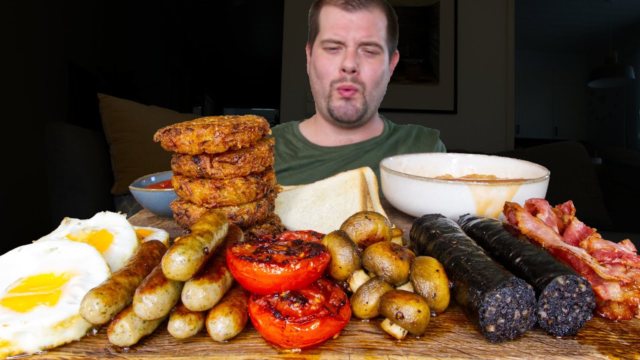 Full English Breakfast ASMR MUKBANG | DAVE KAY ASMR