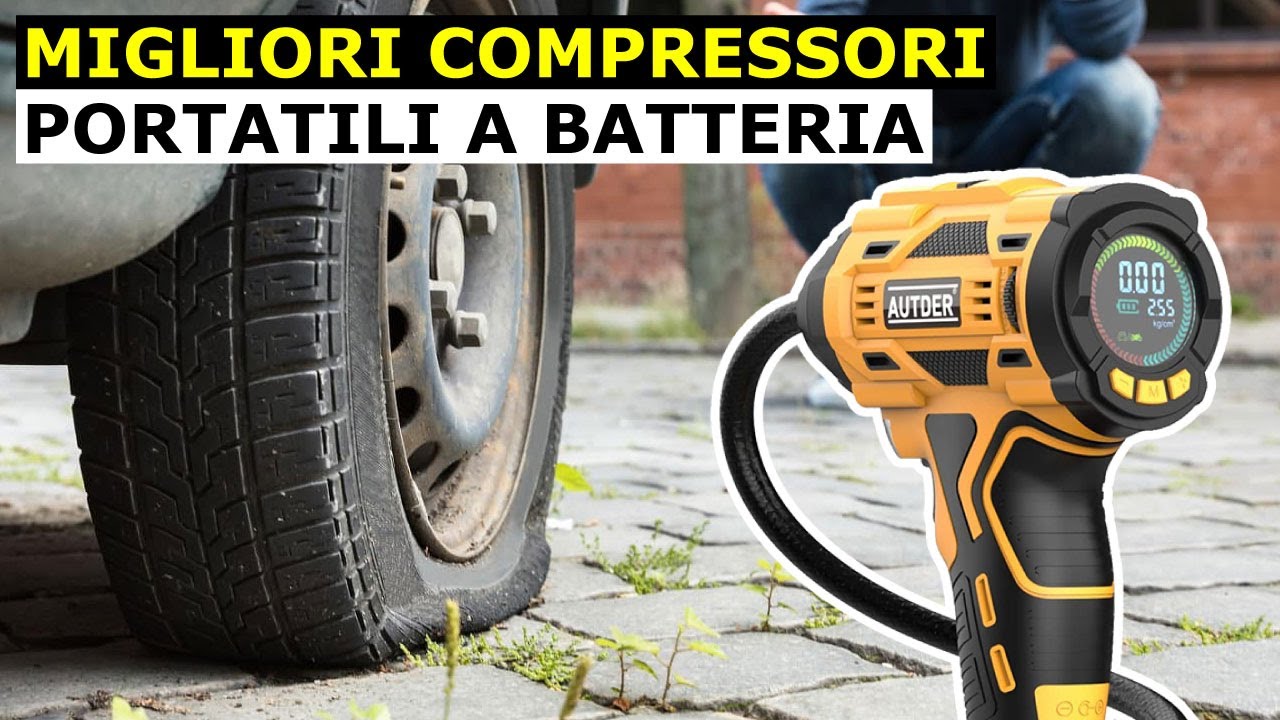 Migliori COMPRESSORI PORTATILI a BATTERIA per Gonfiare di TUTTO! Guida all'acquisto
